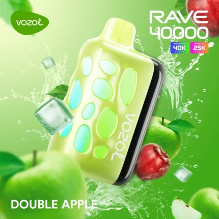 VOZOL RAVE 40000 DOUBLE APPLE